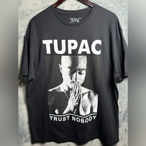2Pac Trust Nobody Graphic T-Shirt Black Tupac Licensed Tee Size XL